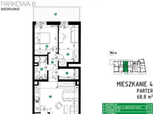 Mieszkanie na sprzedaż w Biedrusko, Wielkopolskie