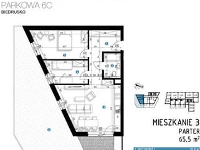 Mieszkanie na sprzedaż w Biedrusko, Wielkopolskie