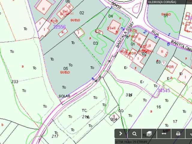 Terreno en venta en San Pedro de Nós, Oleiros