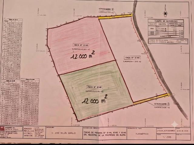 Terreno en venta en Los Lagares, Valle del Guadalhorce