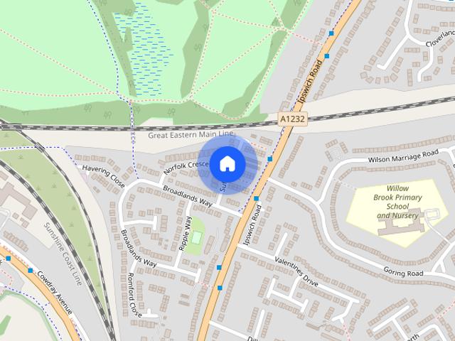 House for rent in Highwoods, Fordham Heath