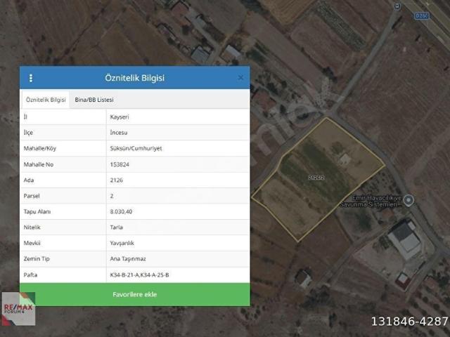 İncesu, Kayseri içerisinde satılık Dükkan