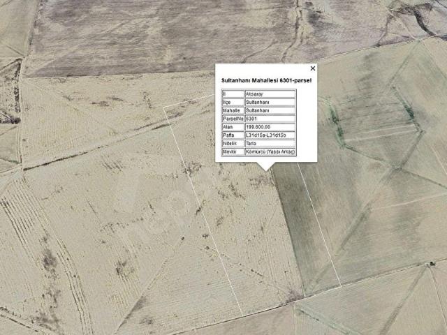 Sultanhanı, İç Anadolu Bölgesi içerisinde satılık Arsa