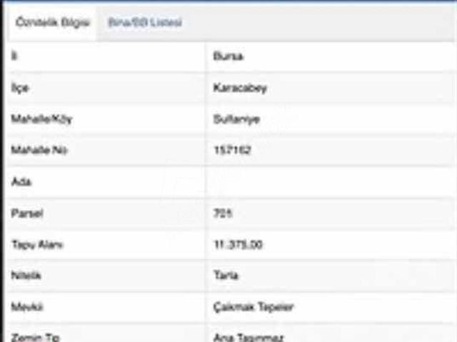 Sultaniye, Karacabey içerisinde satılık Arsa