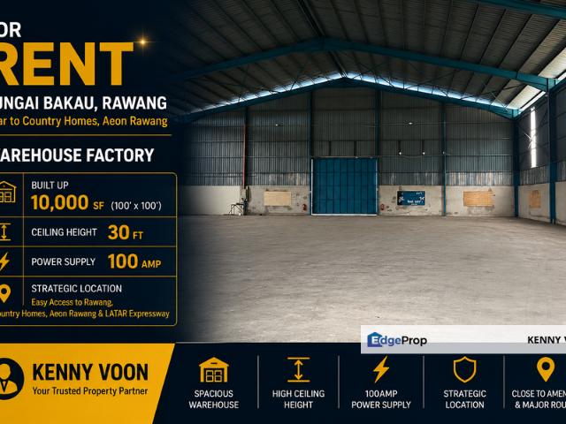 Warehouse for rent in Selayang, Selangor