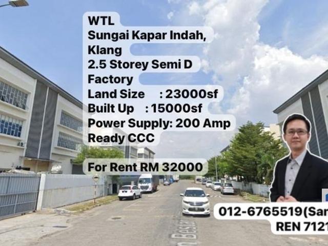 Warehouse for rent in Port Klang, Selangor