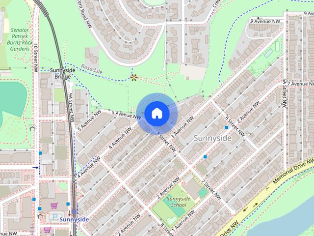 Apartment for rent in Sunnyside, Calgary