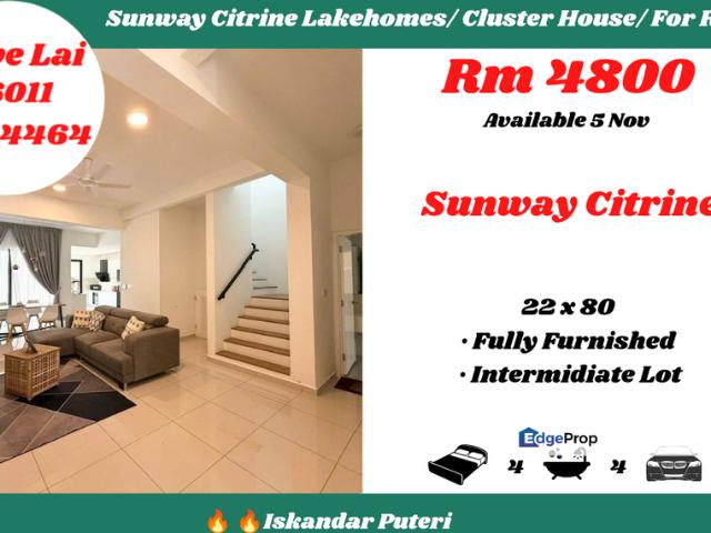 House for rent in Sunway Iskandar, Iskandar Puteri