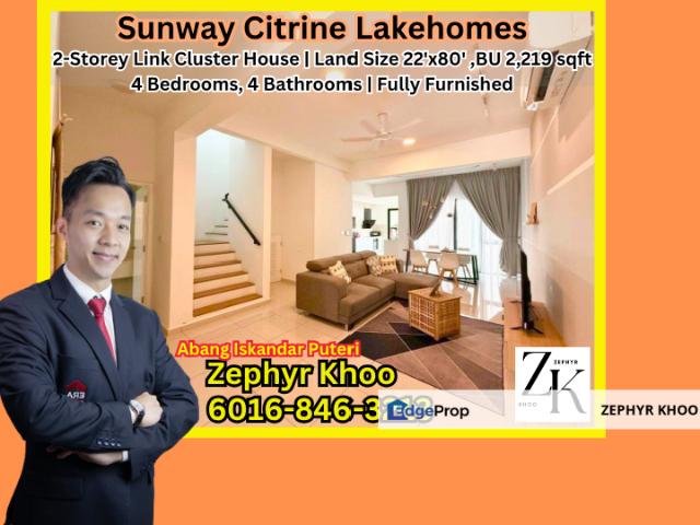 House for rent in Sunway Iskandar, Iskandar Puteri