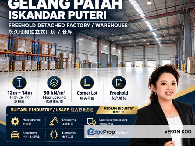 Warehouse for sale in Gelang Patah, Iskandar Puteri