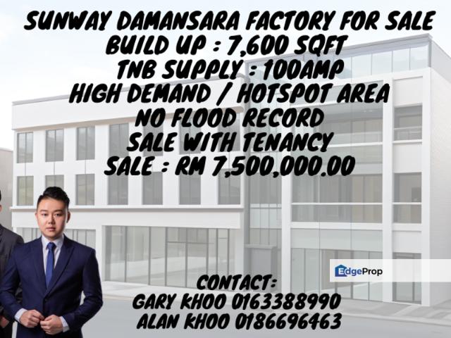 Warehouse for sale in Petaling, Damansara Damai