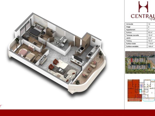 Appartement vente à Anfa, Gharb-Chrarda-Beni Hssen