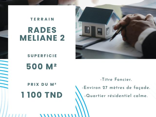 Terrain vente à Rades, Ben Arous