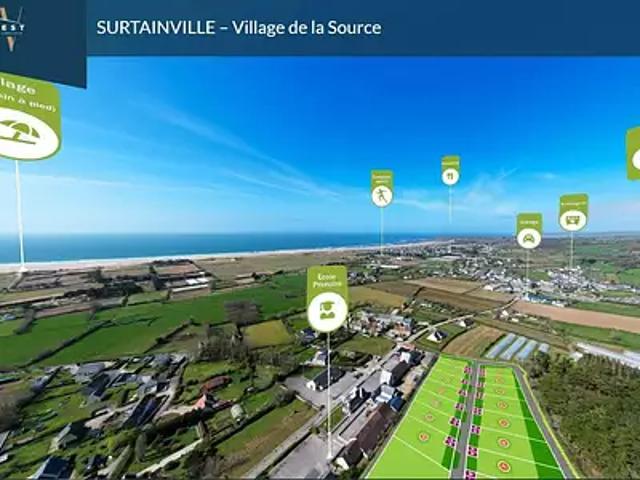 Terrain vente à Cherbourg, Surtainville
