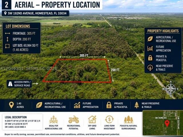 Land for sale in Homestead, Florida