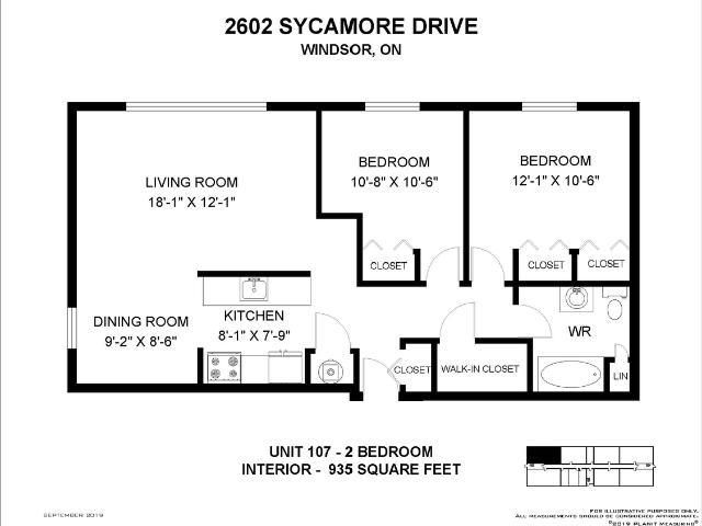 Apartment for rent in Windsor, Ontario