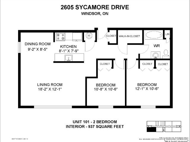 Apartment for rent in Maidstone, Ontario