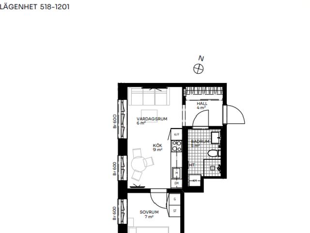 Lägenhet hyra i Solna, Stockholm