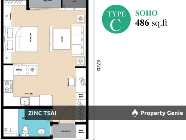 Condominium for rent in Balakong, Majlis Perbandaran Kajang