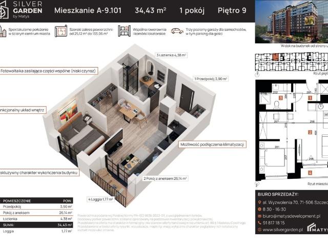Mieszkanie na sprzedaż w Szczecin, Zachodniopomorskie