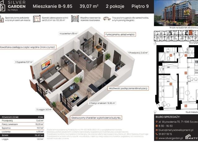 Mieszkanie na sprzedaż w Szczecin, Zachodniopomorskie