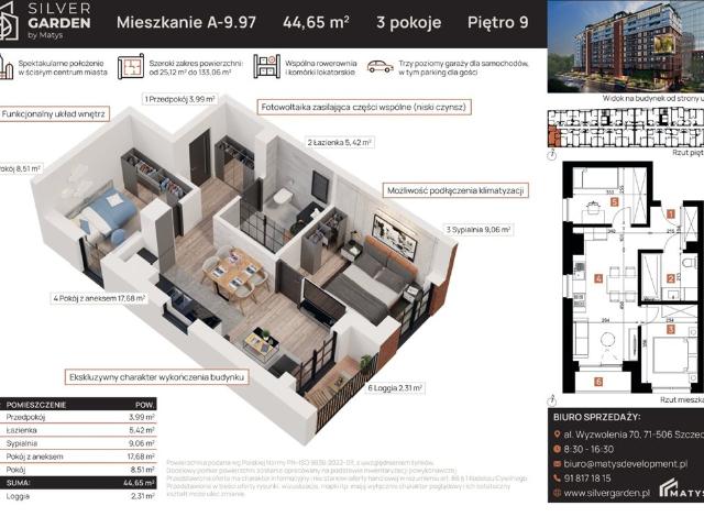 Mieszkanie na sprzedaż w Szczecin, Zachodniopomorskie