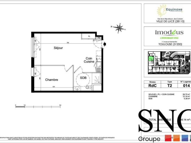 Appartement location à Lucé, Eure-et-Loir