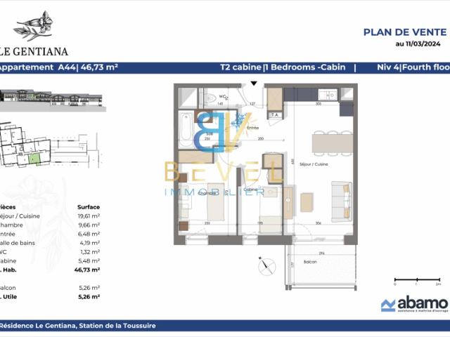 Appartement vente à Saint-Jean-de-Maurienne, Fontcouverte-la Toussuire
