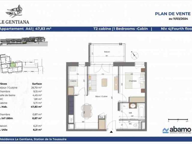 Appartement vente à Saint-Jean-de-Maurienne, Hermillon