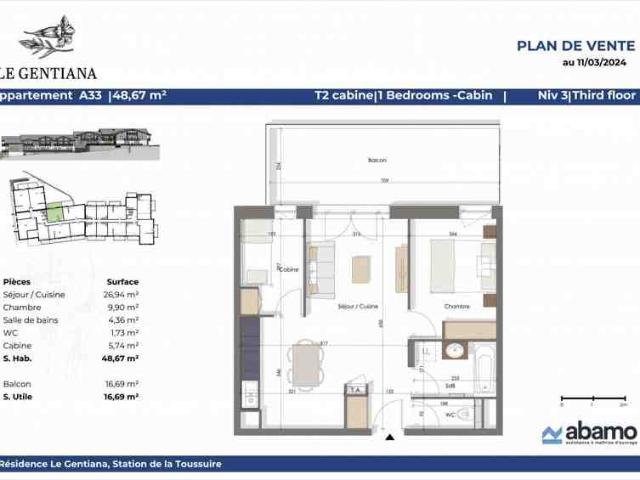 Appartement vente à Saint-Jean-de-Maurienne, Hermillon