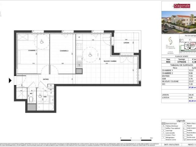 Appartement vente à Torcy, Dampmart
