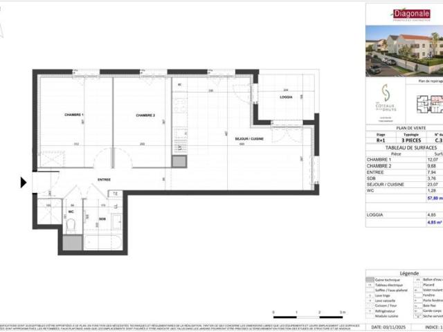 Appartement vente à Torcy, Dampmart