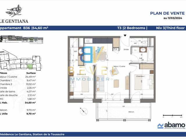 Appartement vente à Saint-Jean-de-Maurienne, Fontcouverte-la Toussuire