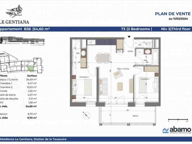 Appartement vente à Saint-Jean-de-Maurienne, Hermillon