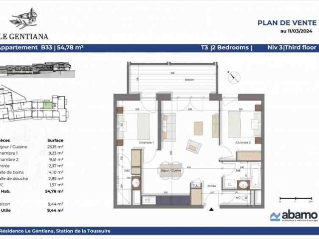Appartement vente à Saint-Jean-de-Maurienne, Hermillon