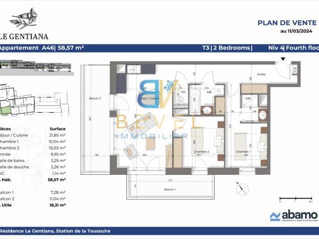 Appartement vente à Saint-Jean-de-Maurienne, Fontcouverte-la Toussuire