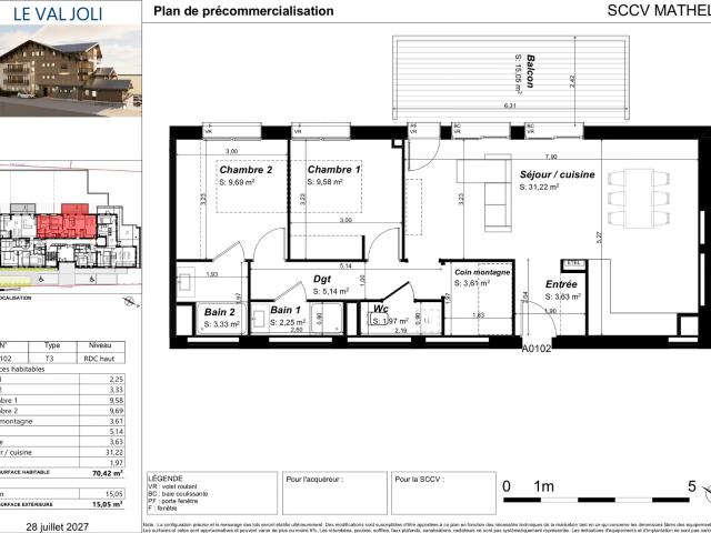 Appartement vente à L'Étringua, Châtel