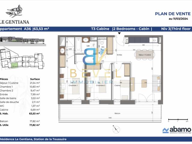 Appartement vente à Saint-Jean-de-Maurienne, Fontcouverte-la Toussuire