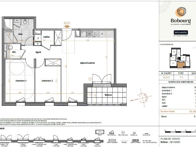 Appartement vente à Nantes, La Chapelle-sur-erdre
