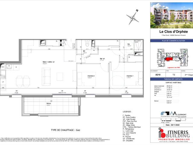 Appartement location à La Sarre, Clermont-Ferrand