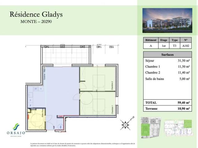 Appartement vente à Corte, Monte