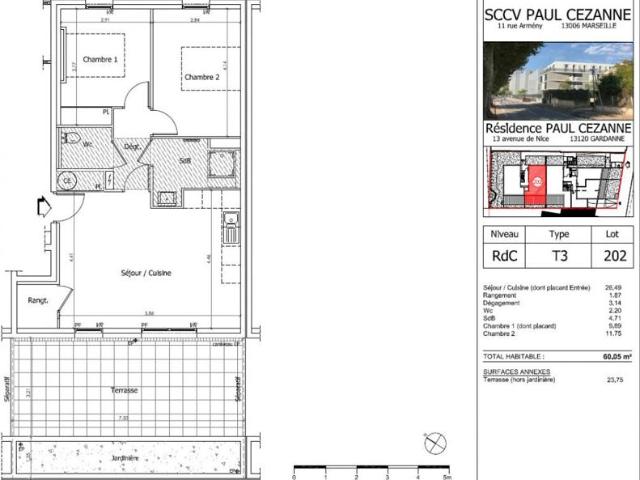 Appartement vente à Aix-en-Provence, Gardanne
