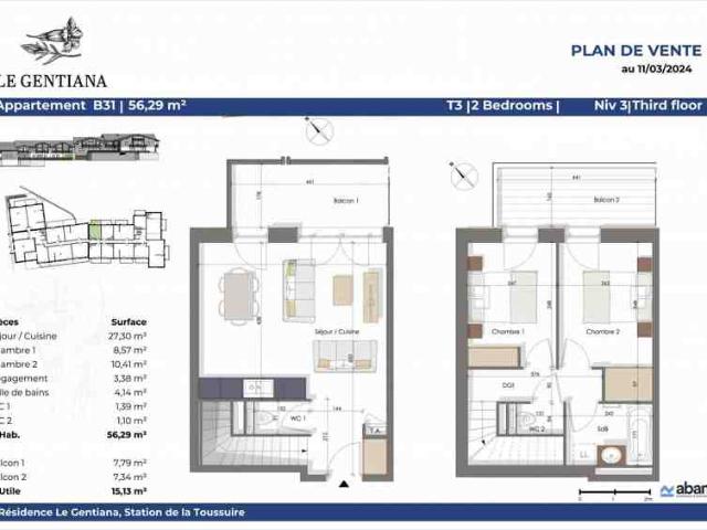 Appartement vente à Saint-Jean-de-Maurienne, Hermillon
