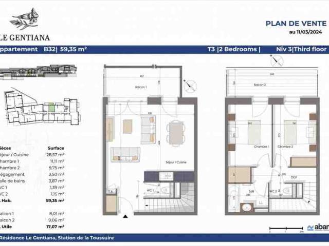 Appartement vente à Saint-Jean-de-Maurienne, Hermillon