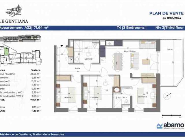 Appartement vente à Saint-Jean-de-Maurienne, Hermillon