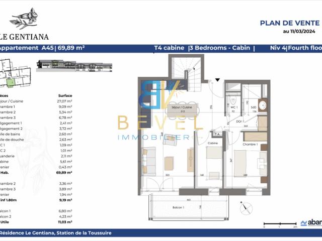 Appartement vente à Saint-Jean-de-Maurienne, Fontcouverte-la Toussuire