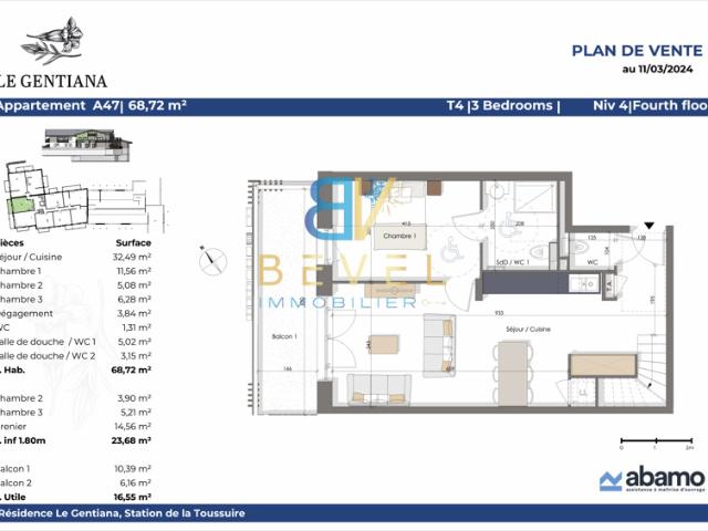 Appartement vente à Saint-Jean-de-Maurienne, Fontcouverte-la Toussuire