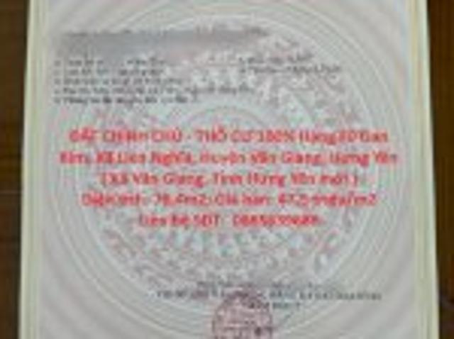 Bất động sản bán tại Hưng Yên, Xã Tân Hưng