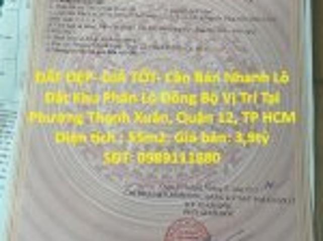 Bất động sản bán tại Hồ Chí Minh