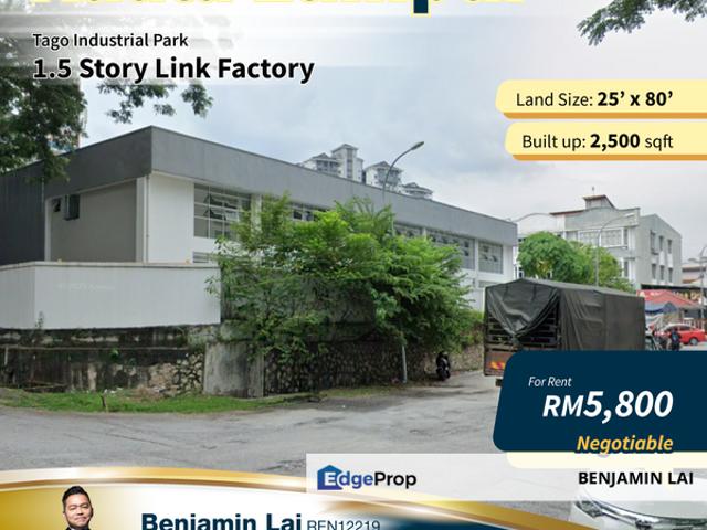 Warehouse for rent in Selayang, Selangor